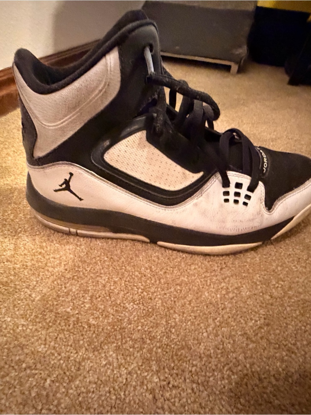 Nike Air Jordan High-Top Sneakers — Black & White